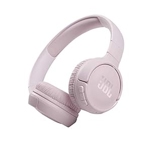 JBL Tune510 draadloze over ear Bluetooth–koptelefoon in roze ; Headset met afstandsbediening, ingebouwde microfoon en zuiver basgeluid