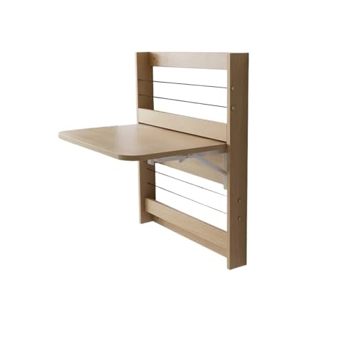 GJZQDKX Escritorio Plegable de Pared – Mesa compacta para Ordenador y tocador Que Ahorra Espacio en Apartamentos pequeños, Ideal para la Oficina en casa y el Estudio (Dimensiones: 23 x 34 Pulgadas)