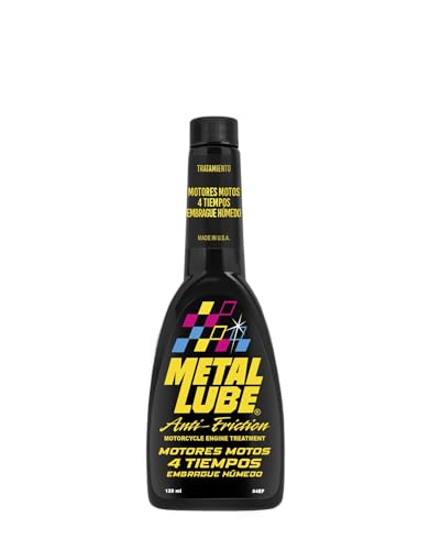 Metal Lube Fórmula Motores Motos 4T – Aditivo Antifricción para Embrague Húmedo, Reduce Desgaste y Vibraciones, Mejora Aceleración y Consumo – Envase 120 ml