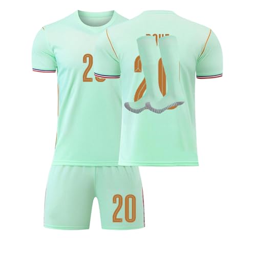 2026 Maillot de Foot Enfant Adulte - Maillot avec Nom et Numéro, Ensemble de Maillots Domicile et Extérieur avec Football T Shirt Short et Chaussettes,...