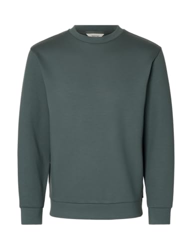 Sweat doux pour homme avec col rond en maille souple anti-déformation