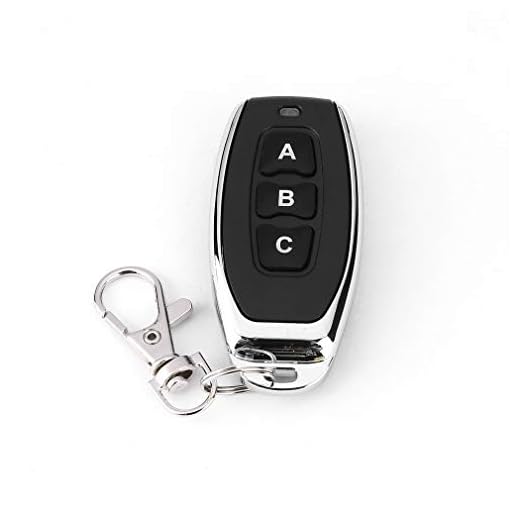 433MHz Wireless Metal 3 Key Garage Door Duplicator Lär dig kod Key Fob Control Black