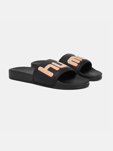 Image of hummel CHUNK MEN SLIDERS Comfortable Cushioned Sole Arch Support Durable Lightweight Flexible Trendy Style Flip flops and Slippers Slides for Men Daily use Chappal