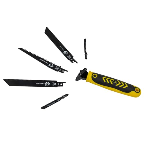 C.K Tools Multi Hand Saw 6pc Kit, Universal Quick Change Handsaw with 5 Blades for Wood, Metal, Plasterboard & Plastic, Reciprocating Jab Sawing Set, Garden Cutter Tool, Recip Drywall Saw CK T0820A 6 C.K Tools Multi Hand Saw 6pc Kit, Universal Quick Change Handsaw with 5 Blades for Wood, Metal, Plasterboard & Plastic, Reciprocating Jab Sawing Set, Garden Cutter Tool, Recip Drywall Saw CK T0820A - Image 6