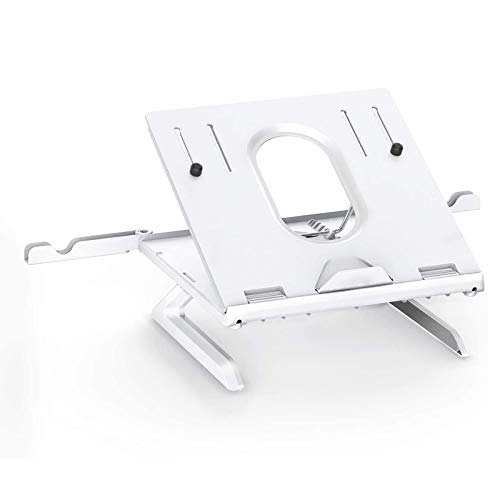 Laptop Stand, Ergonomischer Notebook Riser Schreibtisch 9-Fach Einstellbarer Mit Klappfuß, Telefon-Halter Und Kühldesign, Für 12-17 in Laptop