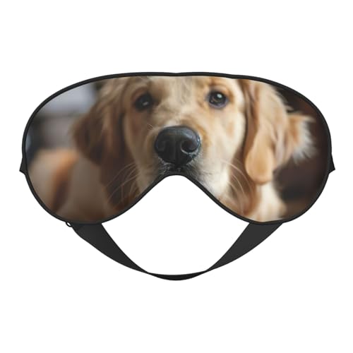 Lindo cuenco de hueso de perro con estampado de huellas para mujeres y hombres, correa ajustable de dos caras, sombra de ojos, para dormir, viajar, relajarse, máscara de ojos opaca