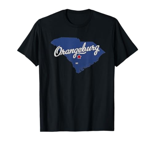 Orangeburg South Carolina SC Map T-Shirt
