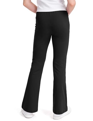 Image of KEREDA 3 Pack School Uniform Pants for Girls Flare Bell Bottoms Leggings