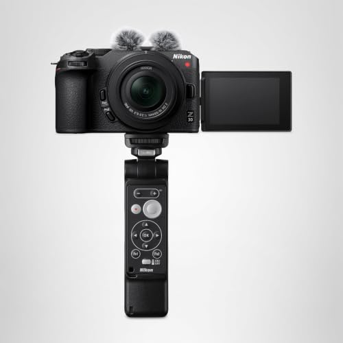 Nikon kit Vlogger Z30+16-50 + SmallRig Tripod + ML-L7. Hybride capteur DX (20,9 MP, 4K UHD 30p ou Full HD 120p, Rafale 11 i/s, écran Tactile orientable (câble USB Type C fourni)