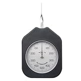 Single Pointer Dial Tensiometer 500G Force Gauge Meter, Portable ABS+Alloy Tension Tester for Relay Pressure Spring Electronic Components, Ergonomic Grip, Black