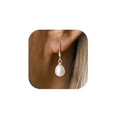 GOLD Freshwater Pearl Drop Earrings