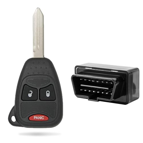 Keyless Entry Remote Kit 3 Button Compatible with Chrysler, Compatible ...