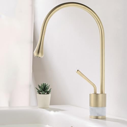 Robinet de lavabo eau chaude froide rotatif pour faciliter la routine familiale