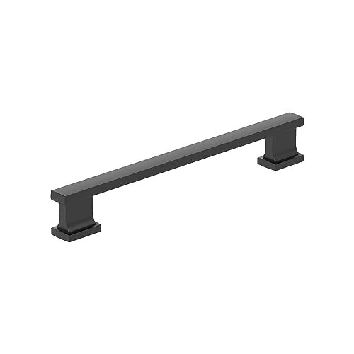 Image of Amerock 10 Pack 6-5 /16 inch Triomphe Matte Black Drawer Pull