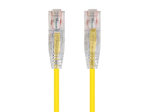 Cable Patch Ethernet Cat6 UTP 14 Pies Monoprice Amarillo miniatura 2