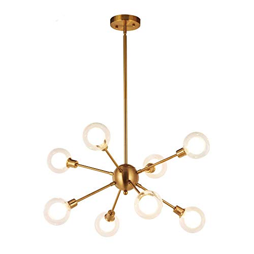 Lustre Spoutnik 8 lumières pour éclairer un salon ou couloir sombre