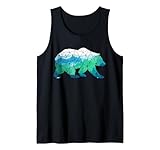 Oso Montaña Trekking Naturaleza Excursionista Camping Regalo Camiseta sin Mangas
