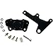 GMA FLH 10 Front FLH Brake Caliper and Bracket Front Brake Kit Smooth Black GMAFLH10SB