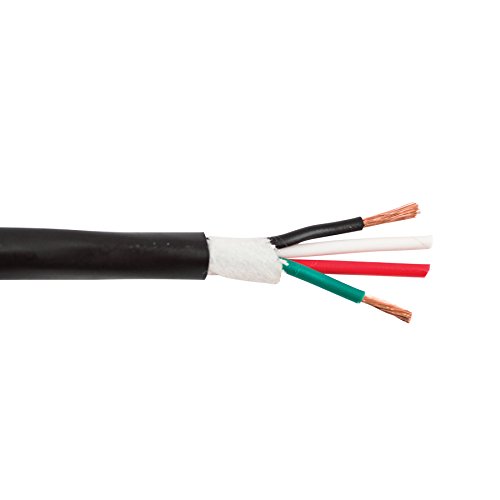 4C/16 AWG BC Stranded Direct Burial, Water Block Tape, CMX, LLDPE JKT- Black- 1000 FT Spool Distributed by NAC Wire and Cables