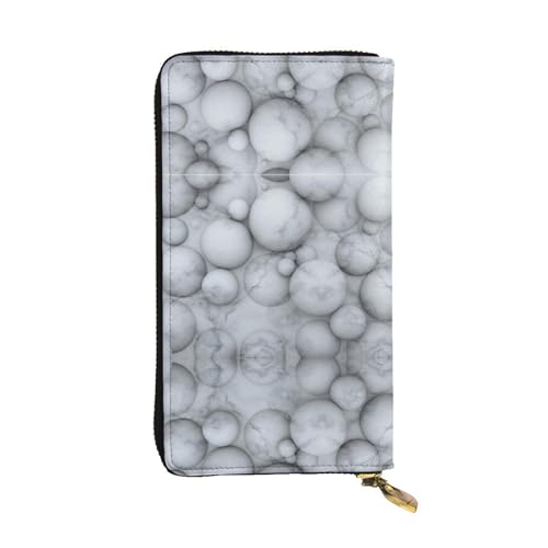 Portefeuille en cuir véritable marbre résolvant le manque de place pour votre téléphone portable