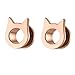 FIETIWINET New 2026 2Pcs Stainless Steel Flower Ear Gauges Tunnels And Plugs 6-20Mm Cat Stretcher Expander Dilatacion Oreja Jewelry Fashion Accessories Creative Gift
