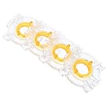 FELTECHELECTR 4個八角形制限プレート付きゲーム機用透明プラスチックジョイスティック底座 サンワ互換 アーケードレバー用周辺機器 正確なスティック制御アクセサリー