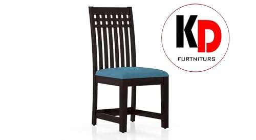 Image of Dining Table Set || Wood Dining Table with Chair 4 Seater || Dining Room Set || Wooden 4 Seater Dining Table || Modern and Unqiue Dining Table for Living Room (4 Seater Dining Table) Walnut Finish