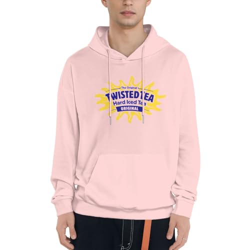 Tea Men'S Fleece Lined Hoodie Pullover Sweatshirt With Hood And Pocket, Warm Casual Long Sleeve Top Beige