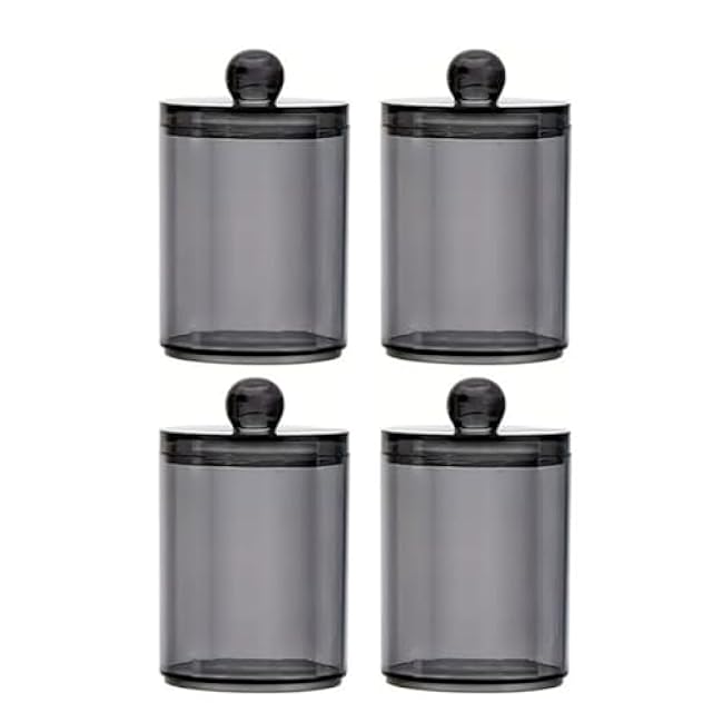 Convenient Cotton Swab Container Efficient Qtip Dispenser Bathroom Container Plastic Storage Box Clear Canister