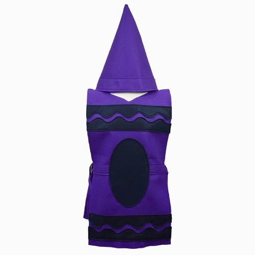 Purple Crayon Costume Set (Tunic and Hat) - Baby, Toddler, Kids, Teen, Adult and Plus Sizes (Baby 6-24m)