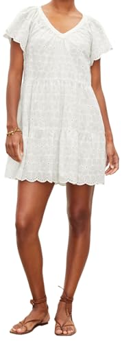 Image of Velvet by Graham & Spencer Women's Wynette Embroidered Cotton Dress
