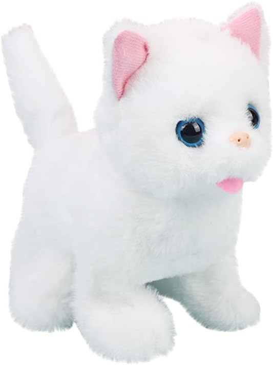 Image of Hopping Walking Cat Toy with Sounds, Walking Cat Wiggling Tail, Twitching Mouth and Nose, Educational Interactive Cat Toy for Baby Kids