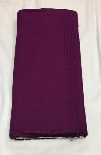 Image of BKRKJ Women's Rayon Cotton Unstitched Fabric by Meter for Sewing Suit Salwar Chudidar Patiyala Kurti Shirt Kameez Blouse Kurta Pyjama (Dark Wine, 1 Meter)