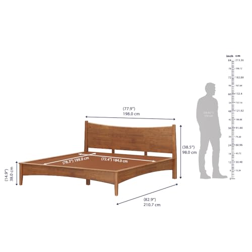 Image of Wakefit Bed | King (78 X 72) Solid Wood Bed Without Storage, 3 Year Warranty | - Somraji - Midas Gold