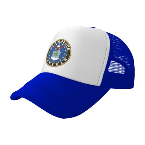 Air Force Veteran Trucker Hat Snapback Mesh Baseball Cap Unisex