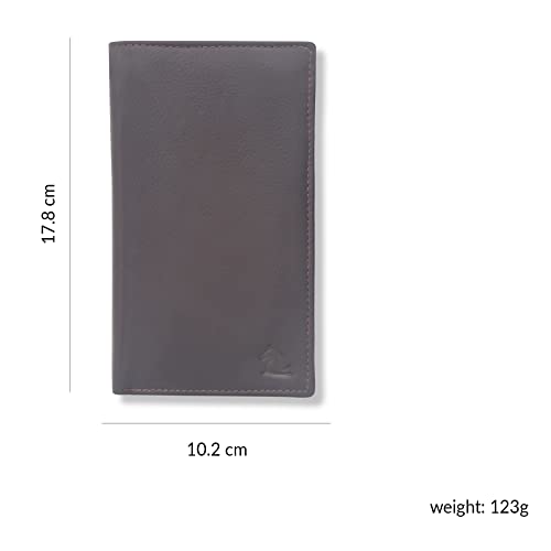 Image of KARA Tan Unisex Genuine Leather Wallet | Suitable for Credit Debit Card with 16 Cards Slots Leather Wallet for Men & Women | Money Purse for Men | 1 Currency Compartment | Wallets for Men & Women