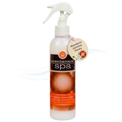Image of Best Shot Scentament Spa Botanical Body Splash, Detangler Spray, Body Spray for Pets, Cat and Dog Cologne Spray, Mandarin Jasmine Honey, 8 Oz.