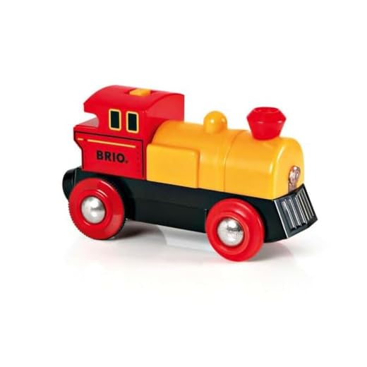 BRIO 33594 Gult batteridrivet lok | Two-Way Battery-Operated Engine Leksakståg. För barn från 3 år. För tågälskare.