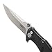 CRKT Tighe Tac Two EDC Folding Pocket Knife: Everyday Carry, Satin Blade, Button Lock, Tighe Ball Bearings, Textured Nylon Handle, Deep Carry Pocket Clip 5230