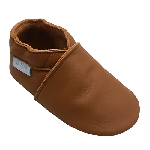Leather Baby Shoes Boys Girls Moccasins Infant Toddler Slippers Soft Sole Anti-Slip Baby Walking Crib Shoes3