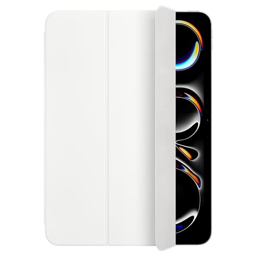 Apple Smart Folio pour iPad Pro 11 Pouces (M4) - Protecteur d'écran Blanc Compatible AirPods avec Charge Sans Fil