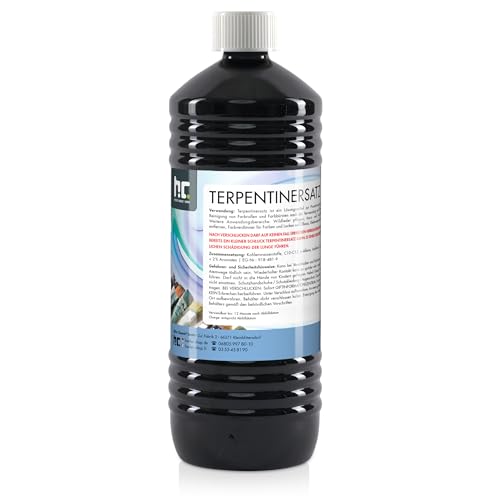 Höfer Chemie Terpentin-Ersatz 6 x 1 L – Universal Lösungsmittel zur Reinigung von Pinseln, Farbrollen & Bürsten, Entfernt Farbflecken, Harz & Kleberückstände