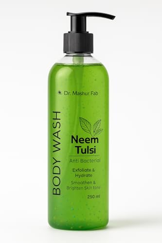 Image of MASHUR FAB Body Wash - Exfoliating & Hydrating Formula | Brightens Skin Tone | 250ml Multiple Fragrance (1, neem)
