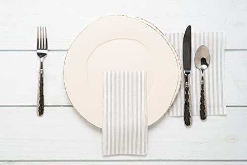 Martellato-by-Vietri-5-Piece-Flatware-Set-Handmade-1810-Stainless-Steel-Fork-Spoon-Knife-Silver Martellato by Vietri 5 Piece Flatware Set Handmade 1810 Stainless Steel Fork Spoon Knife Silver