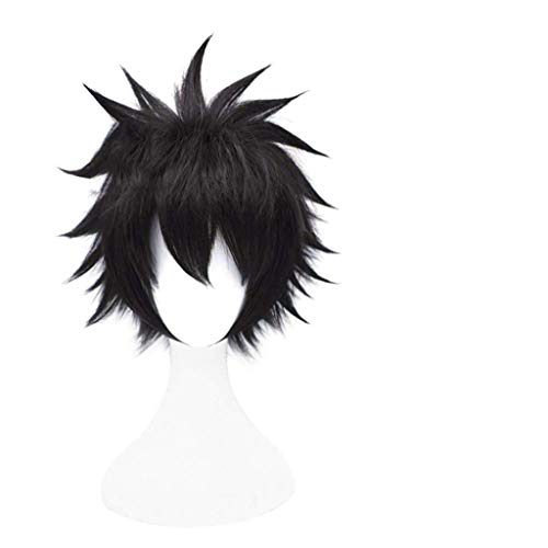 Ani·Lnc peluca para mujeres Anime Cosplay peluca pelucas sintéticas del pelo corto con el casquillo libre (Dabi wig)