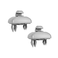 2 Stück Sonnenblende Clip, Auto Halterung Sonnenblende,Auto Sonnenblende Haken,Auto Sonnenblende Clip Haken,Passend Für Au-Di A1 A3 A4 A5 Q3 Q5 (8e0 857 562) A7 B6 B7 B8 S4 S5(Grau)
