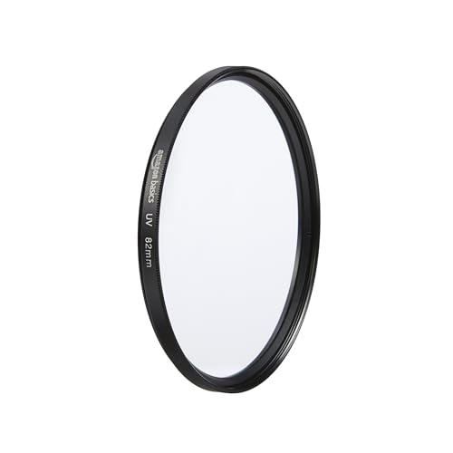 Amazon Basics 82 mm Filtre de Protection UV Circulaire pour des Images Plus Nettes, Protège Contre la Poussière, la Saleté et les Rayures