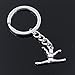 Alushisland Llavero DIY Metal Gimnasta Cadena Titular Sporter Gimnasia Vintage 22x16mm Color Plata Colgante Regalo