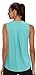 WIHOLL Workout Tank Tops for Women Sleeveless Beach Fashion Loose Fit Yoga Tops Active Shirts Sports Tennis Gym Athletic M Turquoise