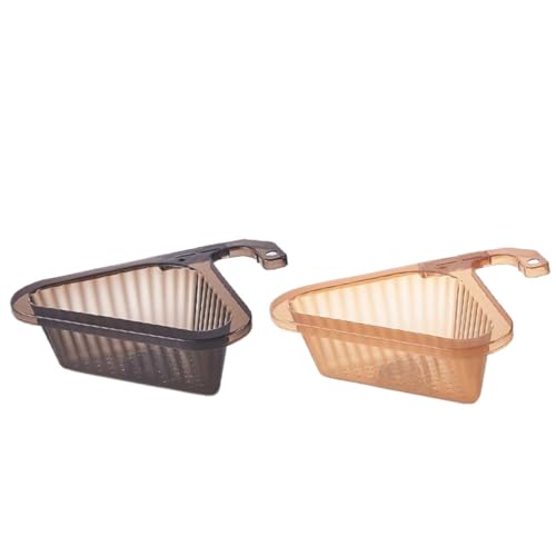 Cesta de drenaje para fregadero de cocina y colador triangular multifuncional Black Amber